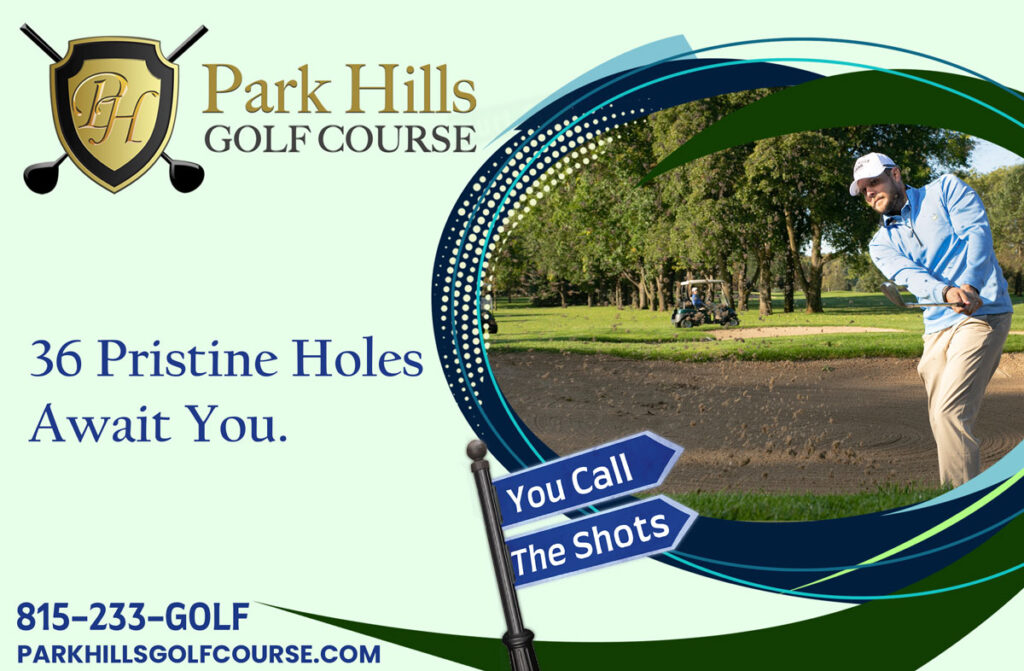 Events Park Hills Golf Course Freeport IL   2022 Community Guide Half Page Ad Green Background 1024x671 